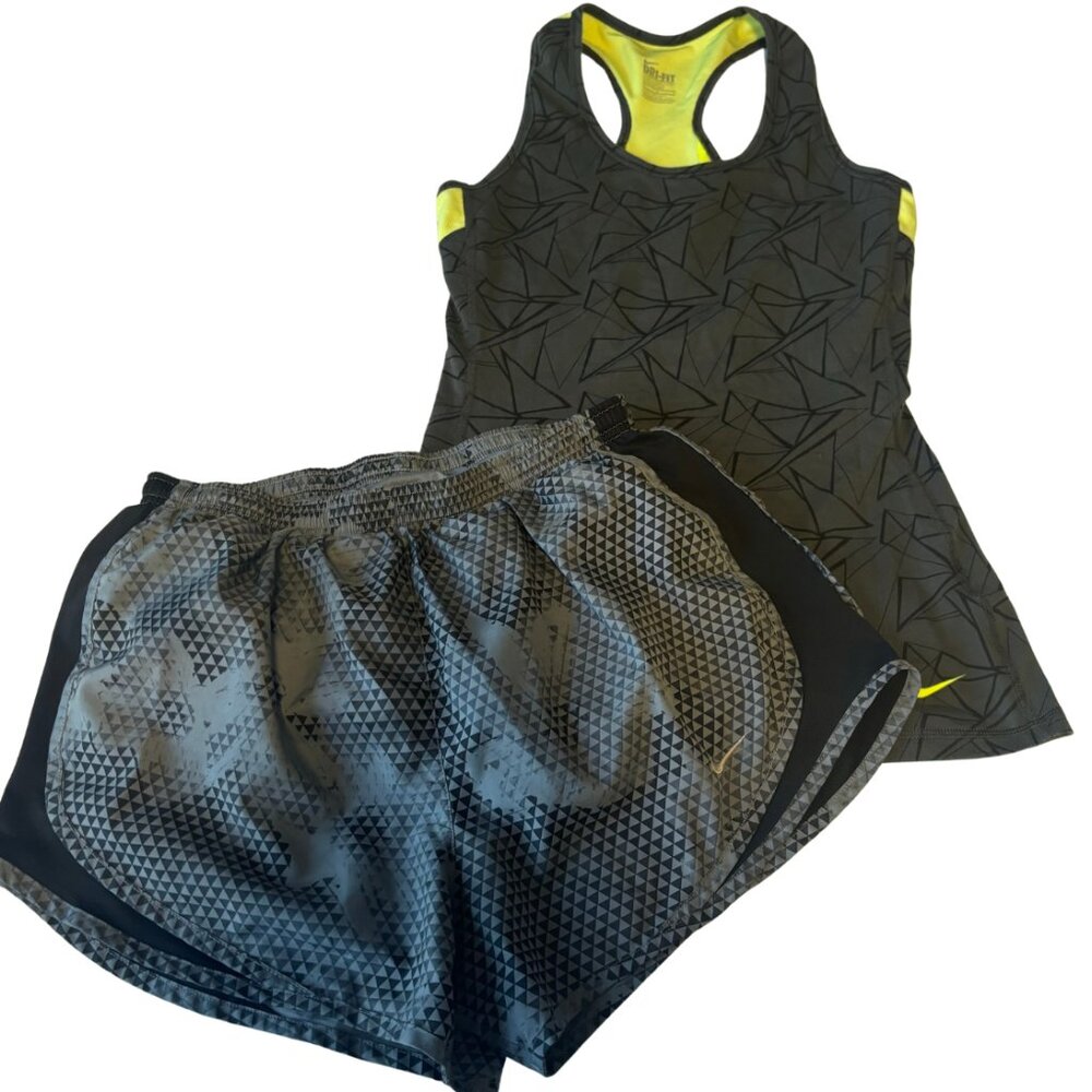Women's Nike Activewear Tops and Running Shorts - Size Medium